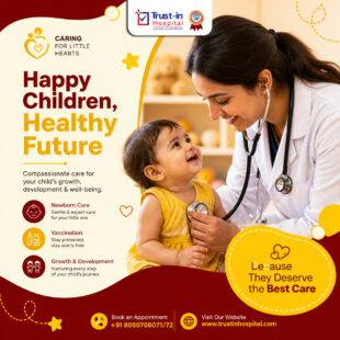 At Trust-In Hospital, the Paediatrics Department provides compassionate and comprehensive healthcare for infants, children, and adolescents.